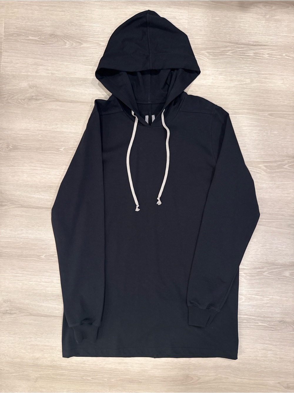 FW 2017 Rick Owens Oversized Cotton-Jersey Hoodie